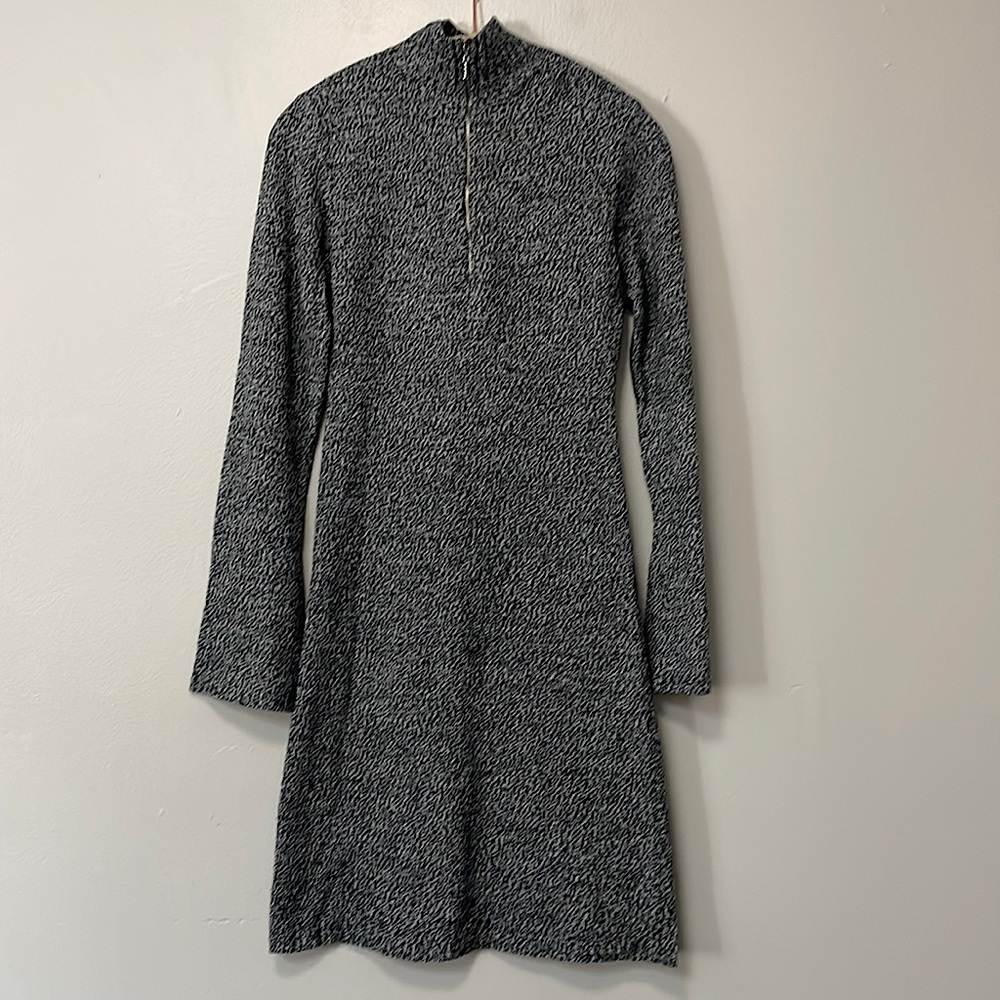 Nice black and white warm sweater dress. Size medium